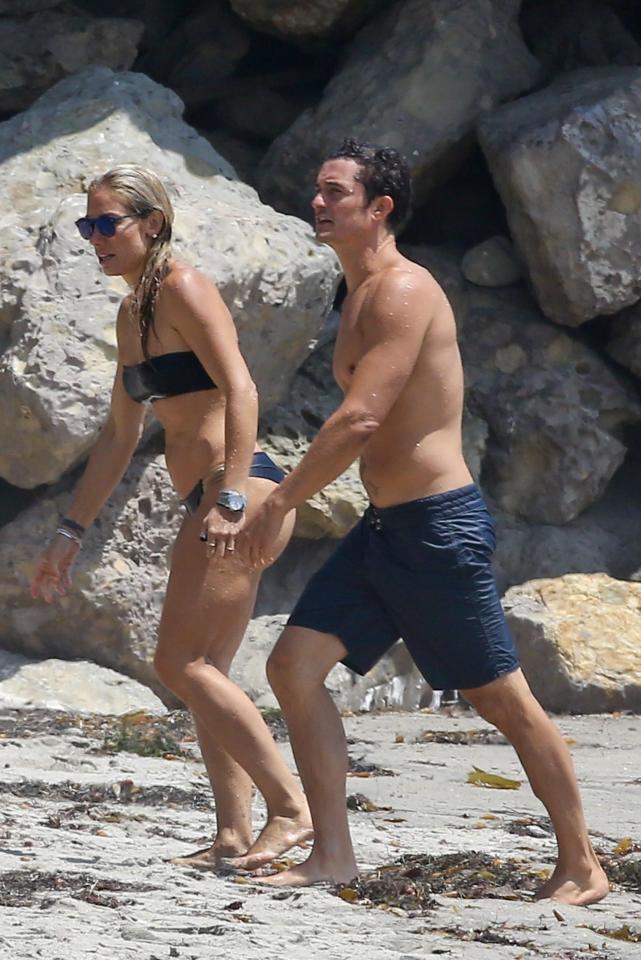  The actor enjoyed a day out at the beach with his pretty companion