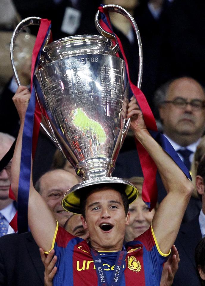  Ibrahim Afellay made a late appearance for Barcelona in 2011 Champions League final