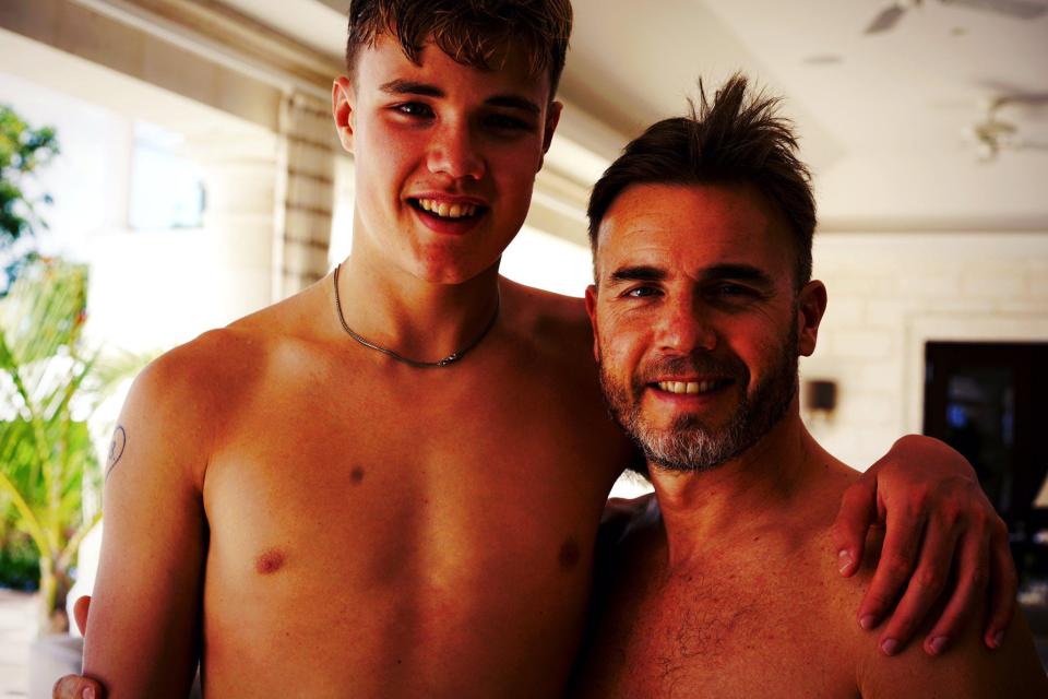  Gary's son looks just like him - especially during his Take That days