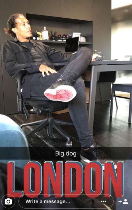  Virgil van Dijk has been snapped in a London office