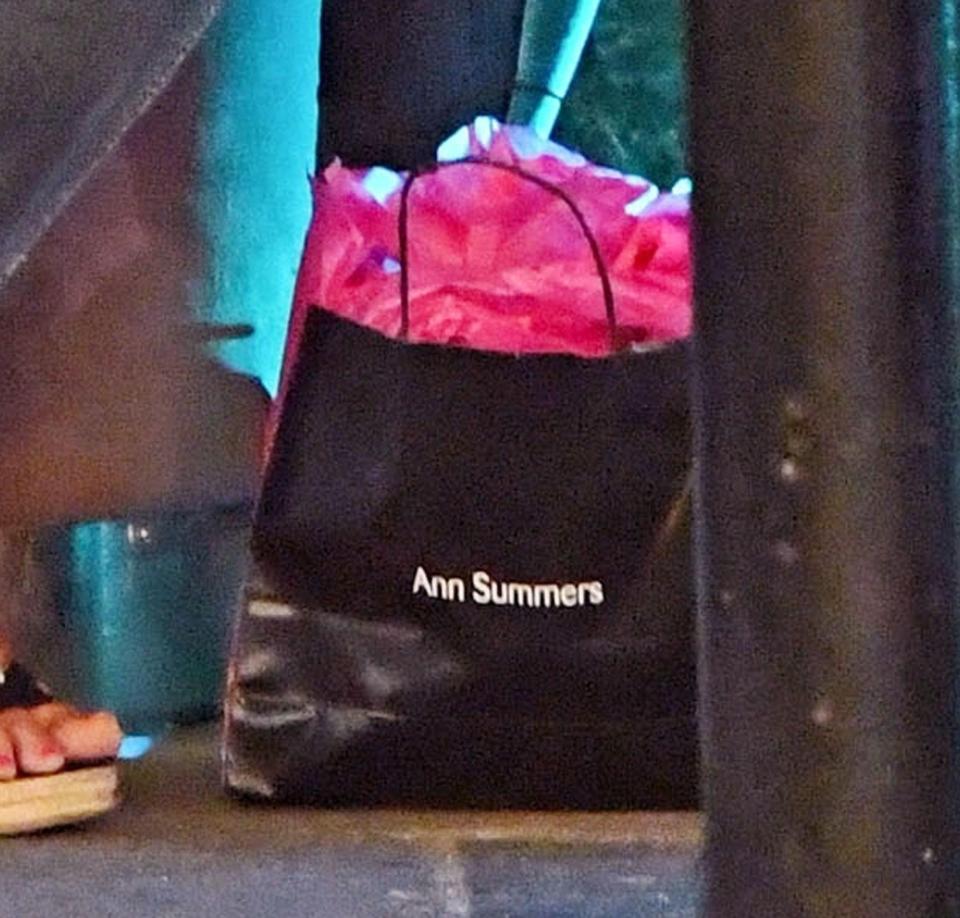  The couple picked up some treats from sex shop Ann Summers