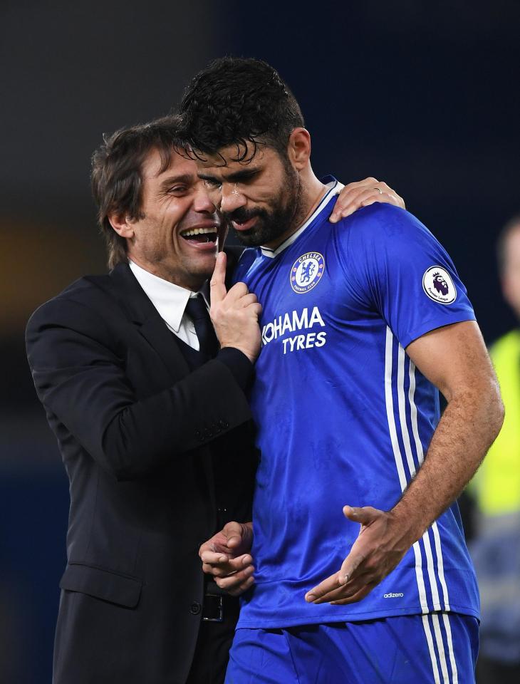  The relationship between Diego Costa and boss Antonio Conte has certainly soured