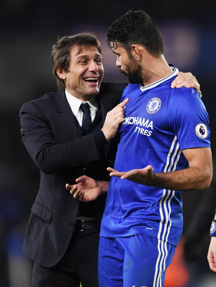  Antonio Conte and Diego Costa have fallen out dramatically