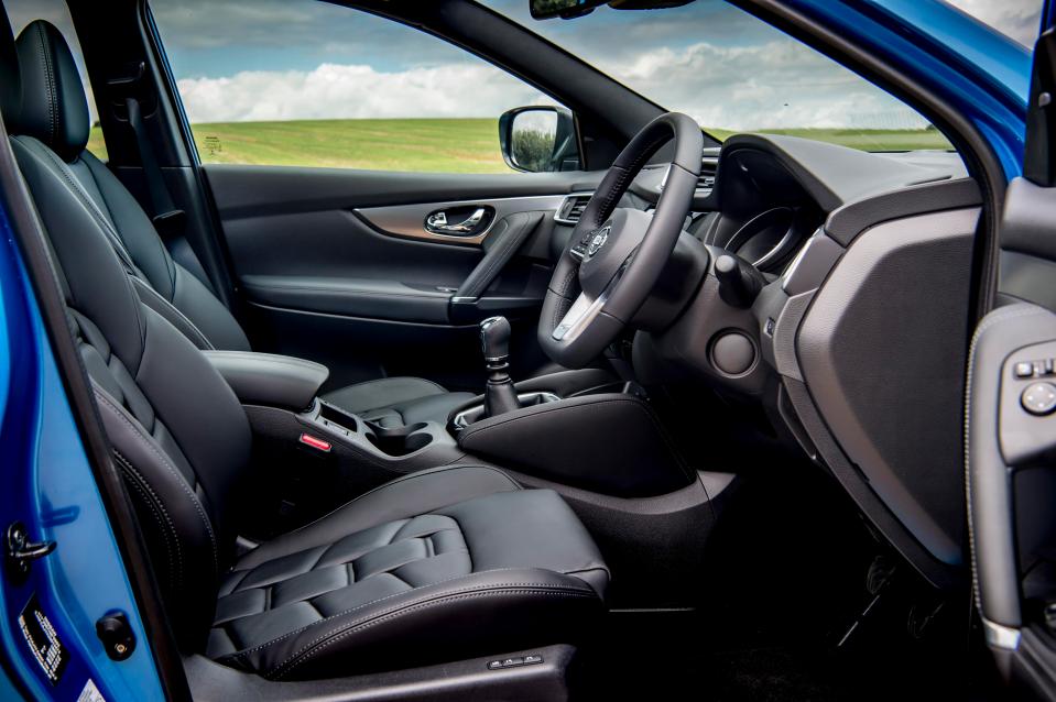  The sleek interior of the Qashqai