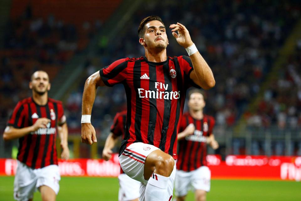  New signing Andre Silva scored twice for Milan in the Europa League last night