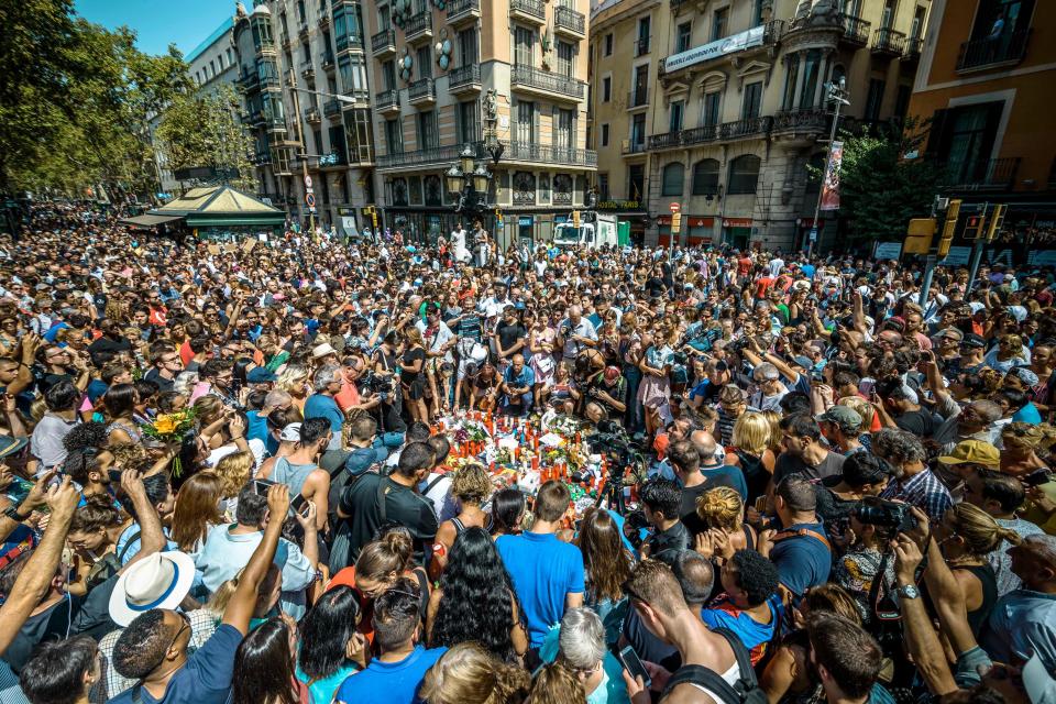  Today King Felipe led a minute's silence as Barcelona stood to remember those killed along Las Ramblas