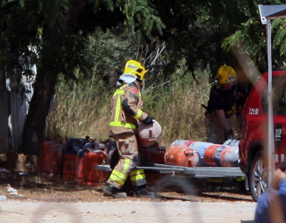  Bomb squads carried out a controlled explosion at the property