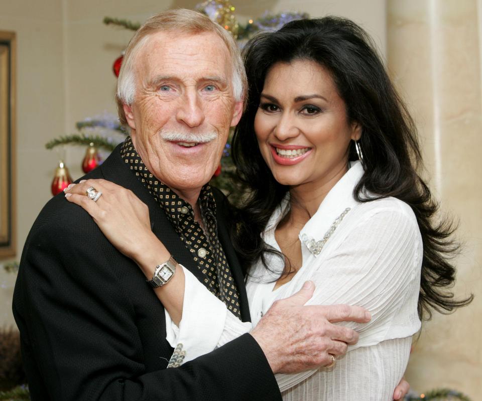  The legendary entertainer, here with his wife Wilnelia Merced, died on Friday aged 89