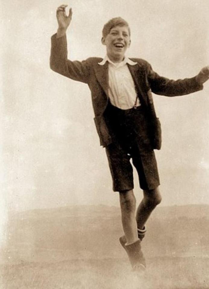  A young Bruce, who was tipped for stardom a youngster, shows off his moves