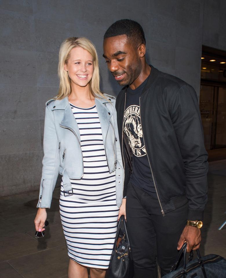  Portia Oduba showed off her baby bump with husband Ore