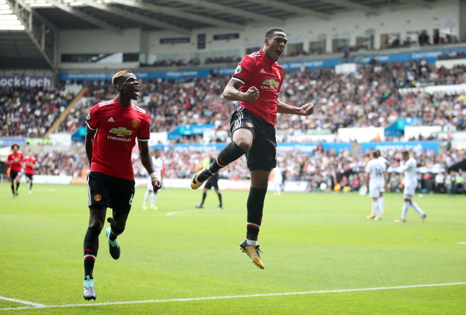  Martial and Pogba have both hit form for free-flowing United