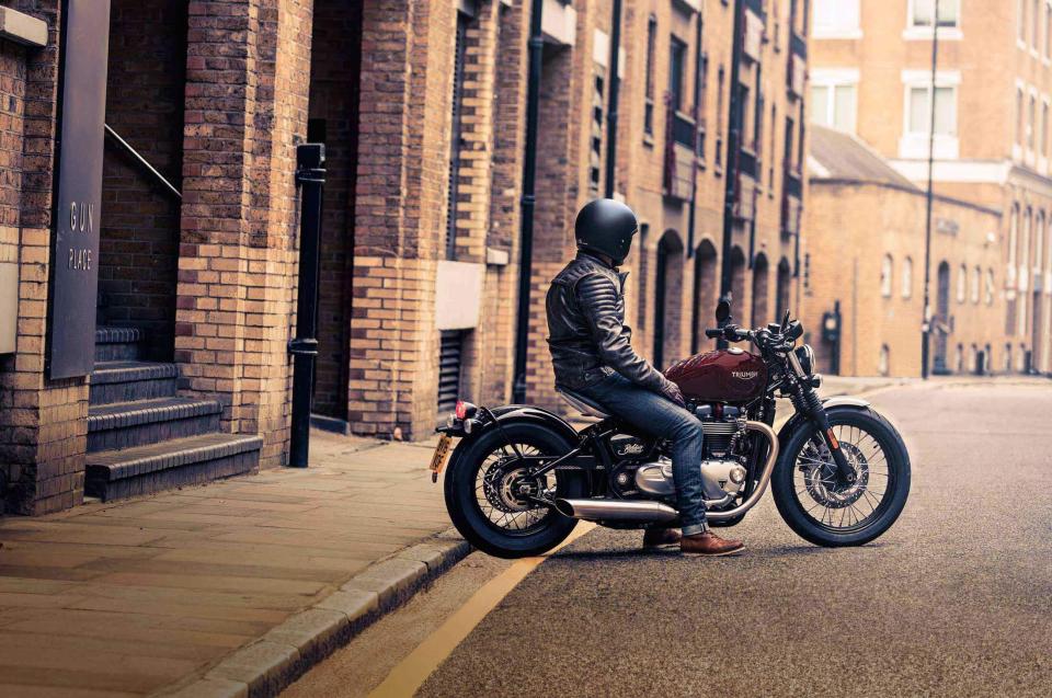  The Triumph Bonneville Bobber, a modern motorcycle that looks like a hyper-cool custom machine