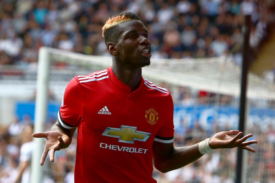  Paul Pogba looks like he's enjoying bossing the midfield