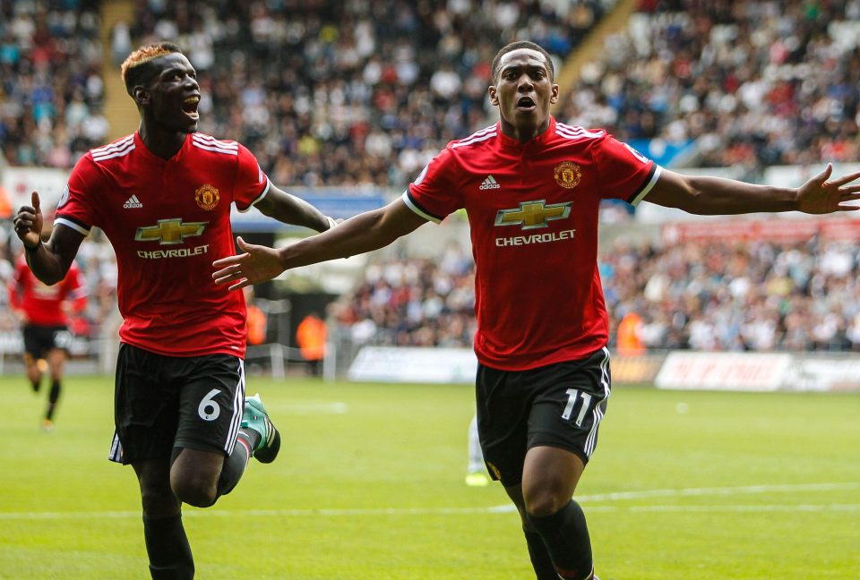  Antony Martial has come off the bench to net in each of the two 4-0 wins for Manchester United this season