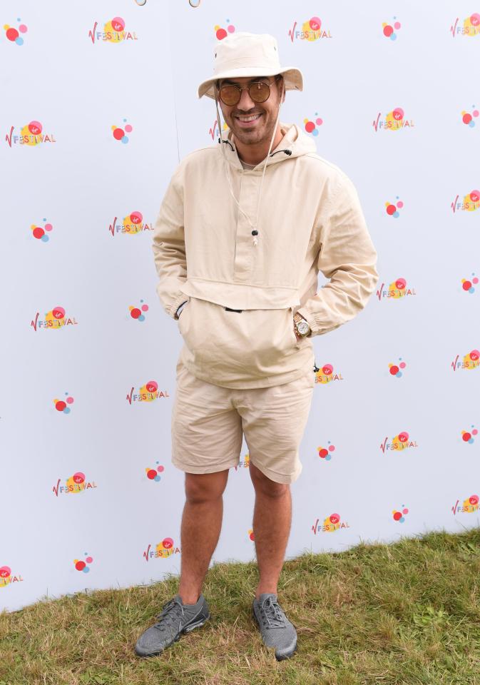  Jon Clark covered up at V Festival