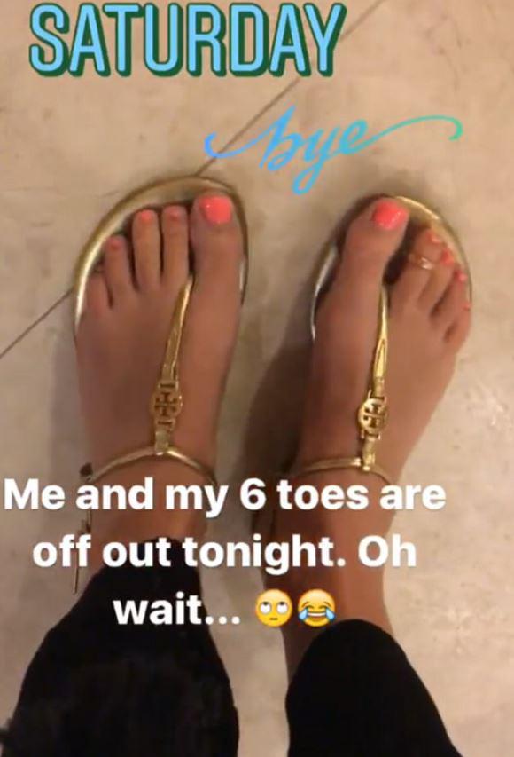 Michelle laughed off sixth toe speculation on Instagram