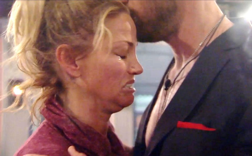  Sarah sobbed on Chad's shoulder as the truth dawned on her