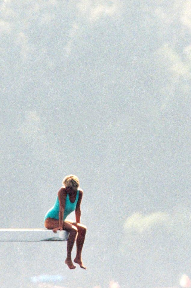 Diana on the yacht in Portofino in 1997