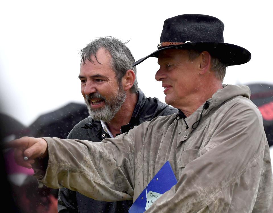  They joined forces to find a dog that most looked like Neil at Buckham Fair in Dorset