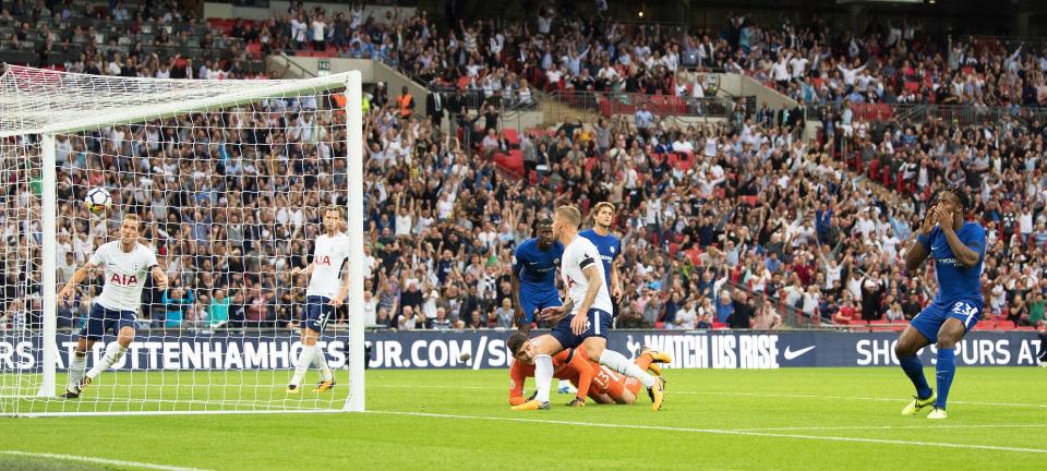  Tottenham have now been handed five goals via their opposition at Wembley