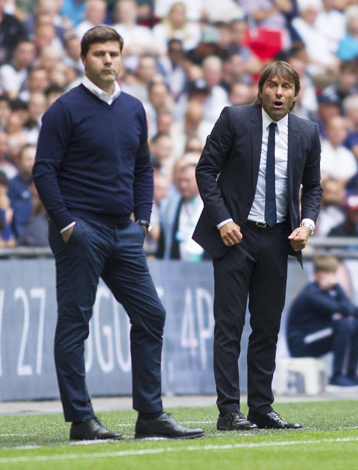  Tottenham chief Mauricio Pochettino lost his first home game at Wembley - as Chelsea boss Antonio Conte landed his first win of the Premier League season