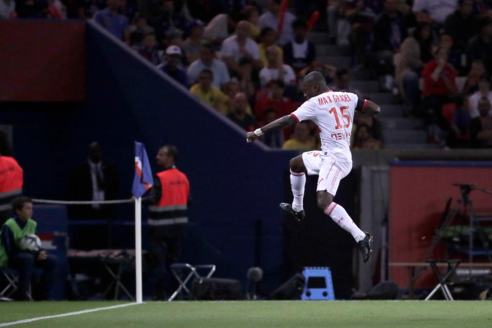  Max Gradel had put Toulouse ahead at the Parc des Princes