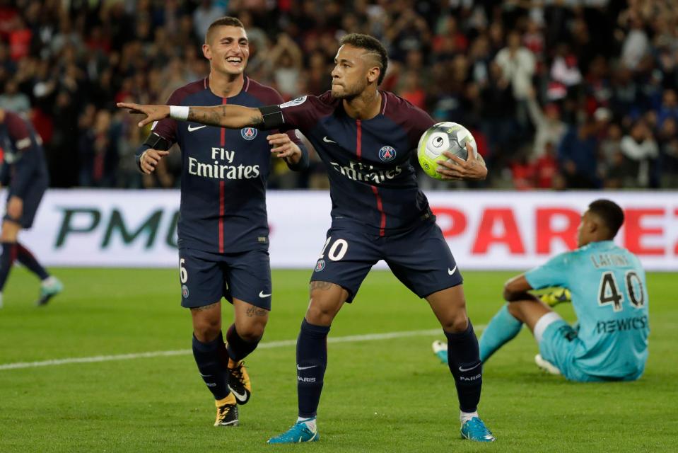  Neymar has wasted no time in hitting the ground running at PSG