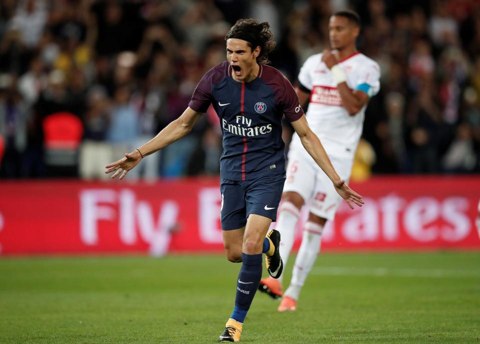  Edinson Cavani slotted away the resulting spot kick