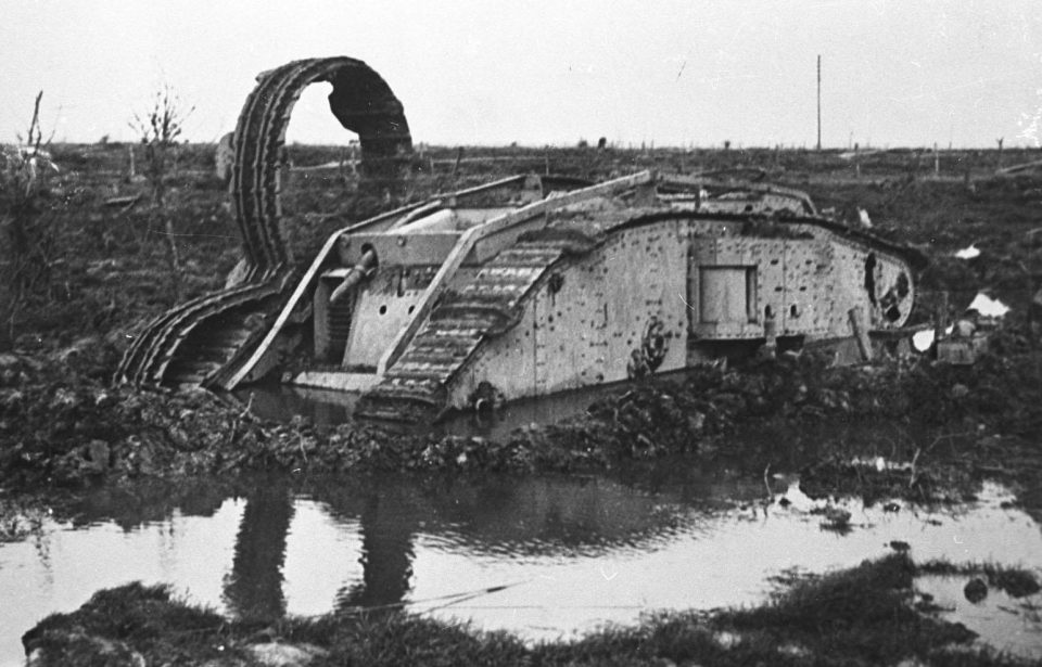  Many tanks became stranded in the quagmire that was Paschendale