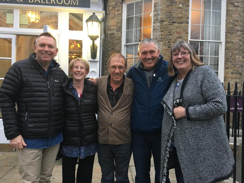  Richard, Jenny, John, Andy and Rachel say their family is complete after meeting up in the show