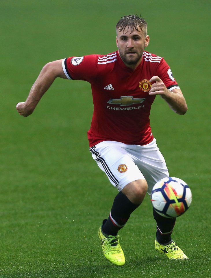  Luke Shaw made his injury comeback for United's reserves