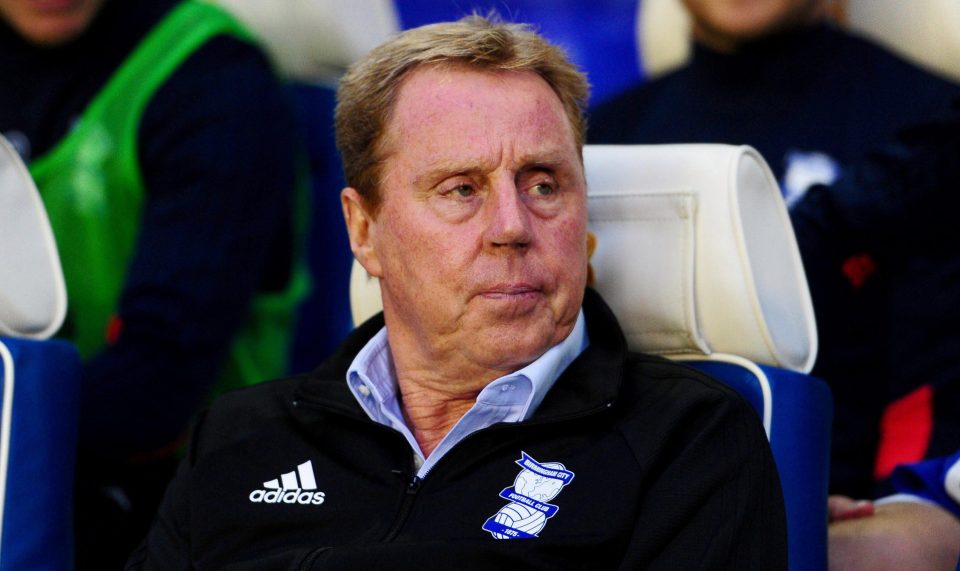  Harry Redknapp was sacked by Birmingham after a poor start to the season