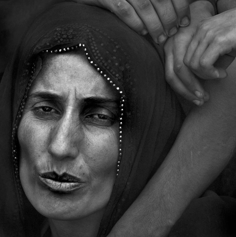  These images show the faces of those affected by the fierce conflict with ISIS in Mosul