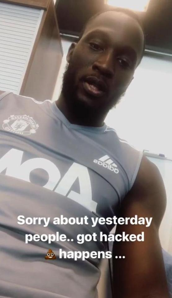  Romelu Lukaku apologised to fans via social media