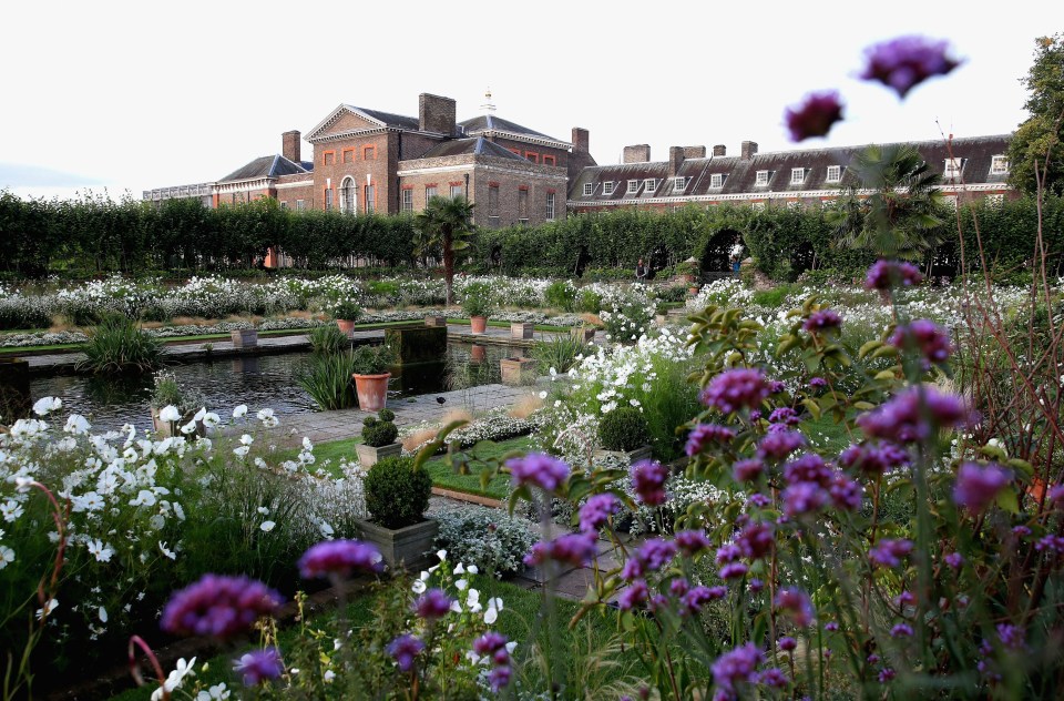 The Princess Diana 'White Garden' at Kensington Palace