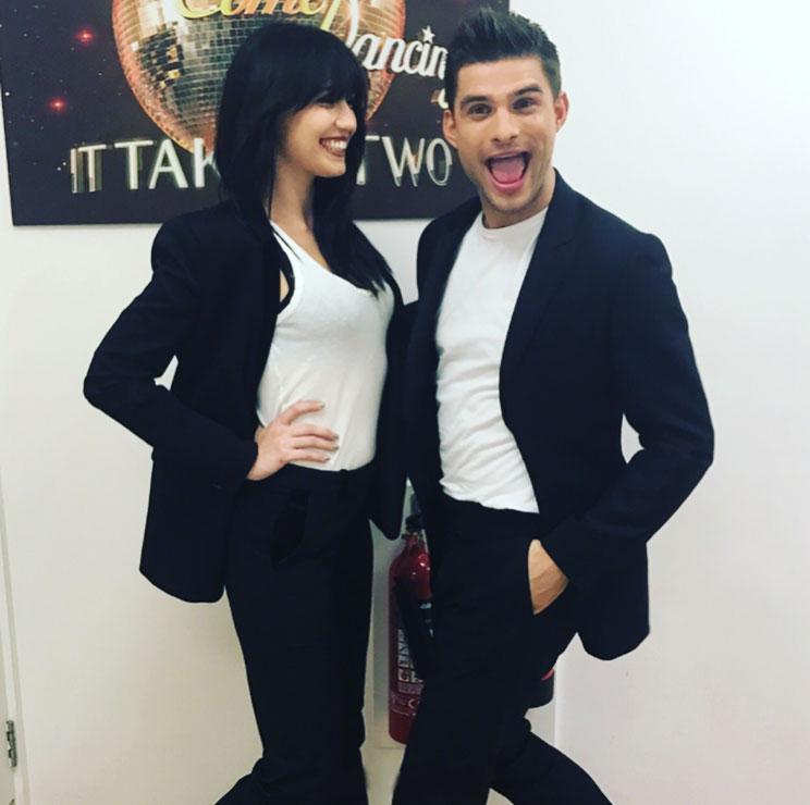  Daisy Lowe and her 2016 partner Aljaz Skorjanec