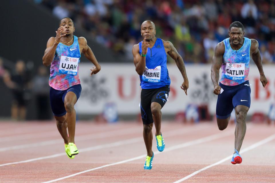  Ujah produced a stunning performance to take the Diamond League victory