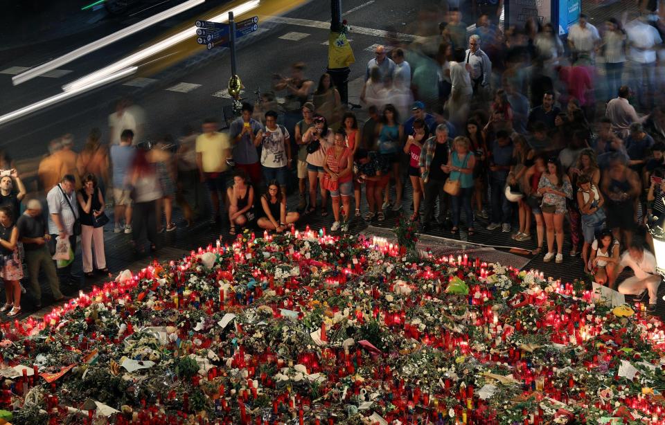  On Saturday, an estimated 500,000 peace marchers flooded the heart of Barcelona shouting 'I’m not afraid'