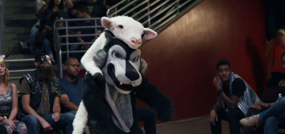  This wolf in sheep's clothing is the whole point of Katy's video