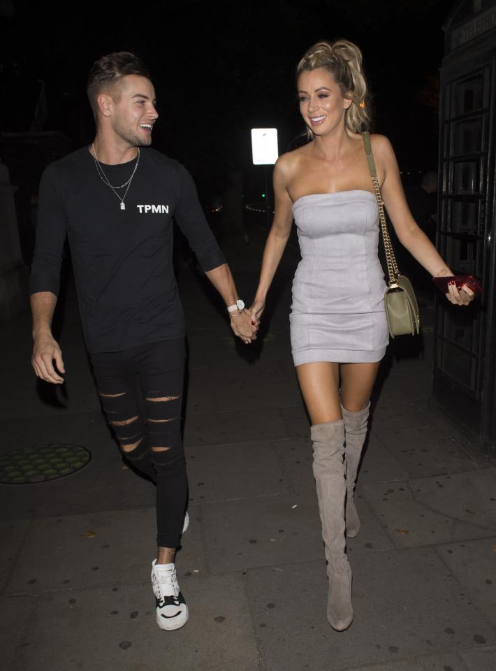  Olivia Attwood and Chris Hughes looked loved-up at the bash