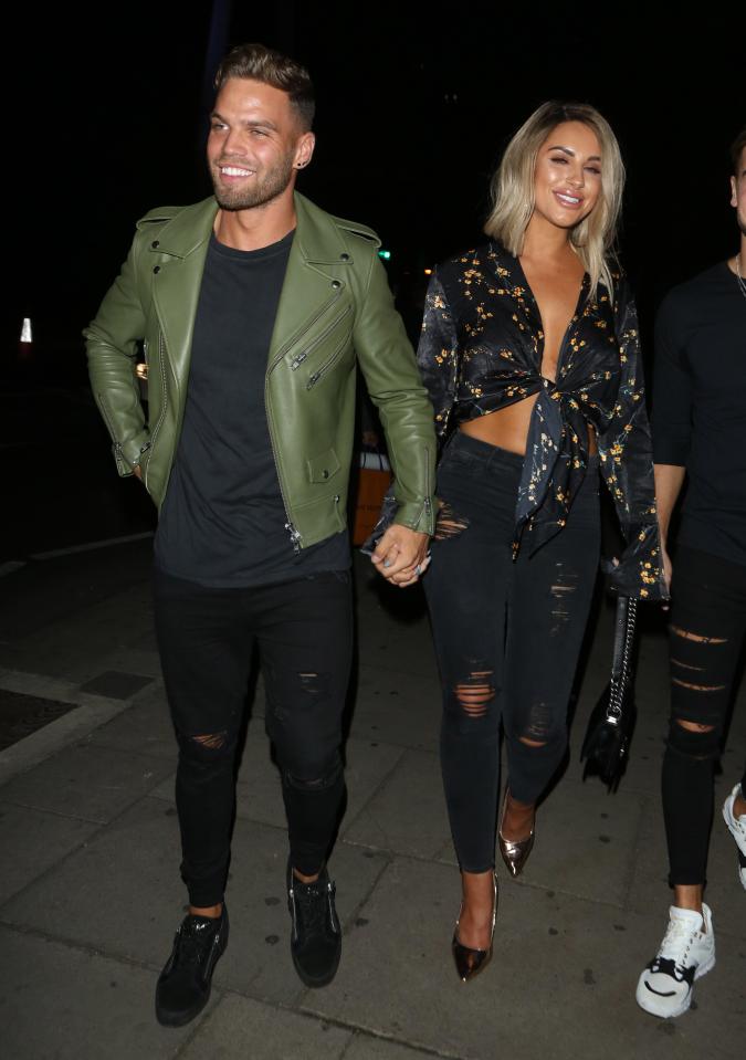  Dom Lever and Jess Shears looked happy together as they arrived