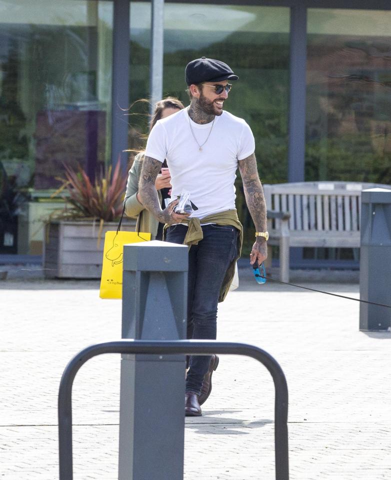  Pooch lover Pete Wicks leaving the centre for adopted dogs