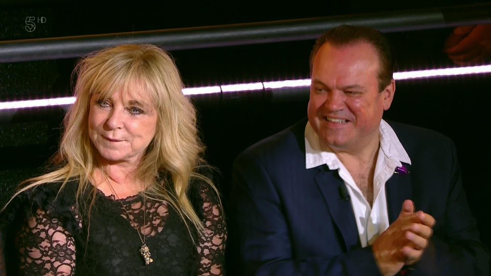 Helen Lederer and Shaun Williamson sat together to watch the final