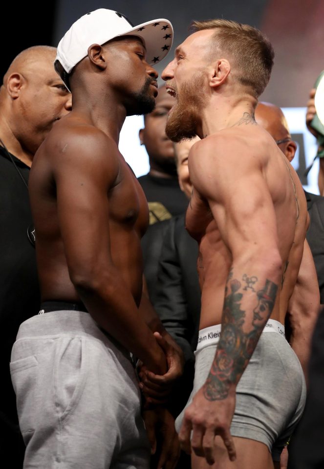  Floyd Mayweather and Conor McGregor faced off for the final time before their fight