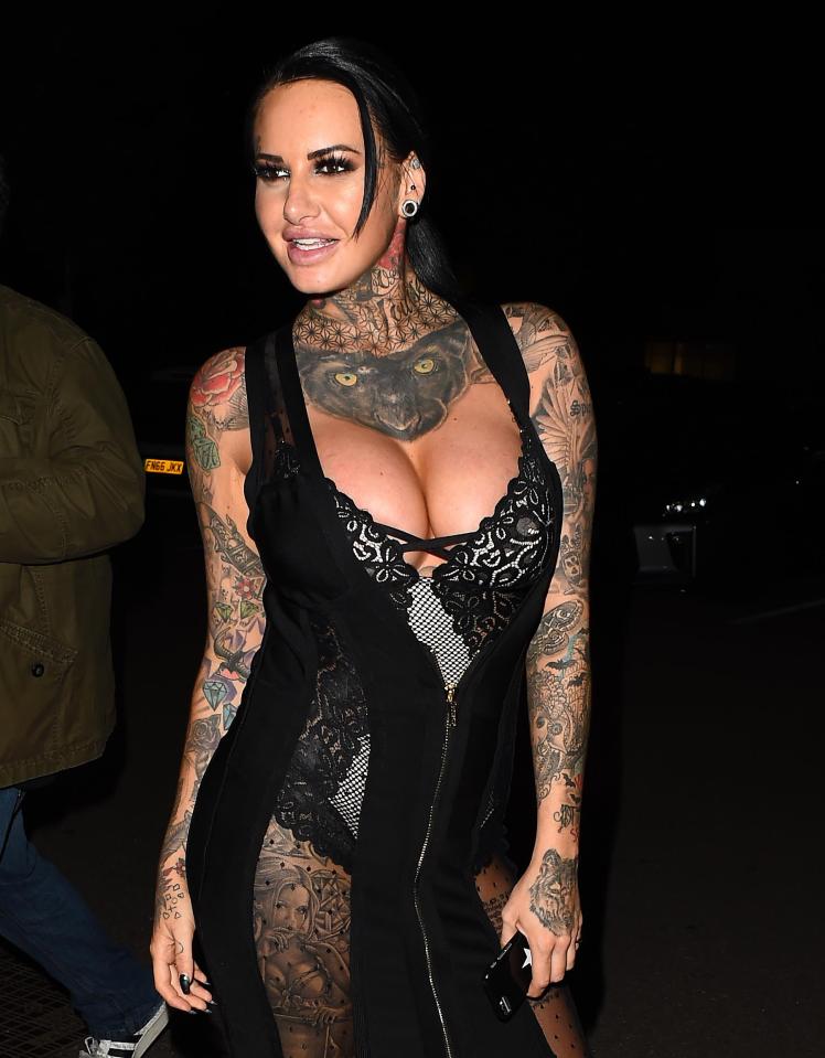  Busty Jemma Lucy sizzled in her corset inspired frock