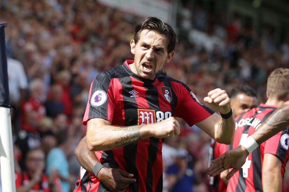  Charlie Daniels celebrates his worldie against Manchester City