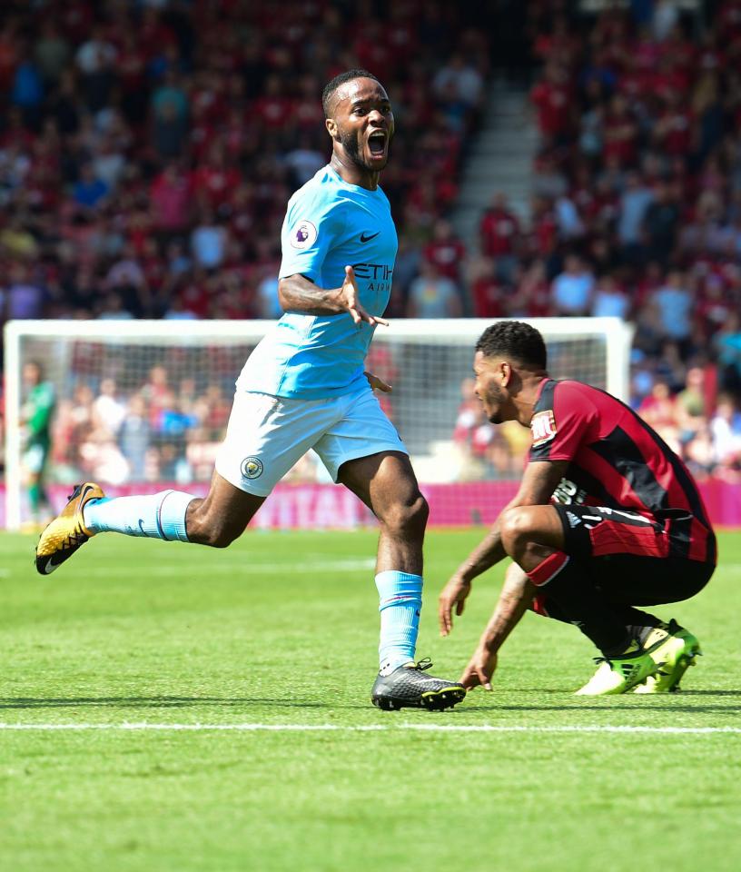  Raheem Sterling has enjoyed a strong start to Manchester City's season