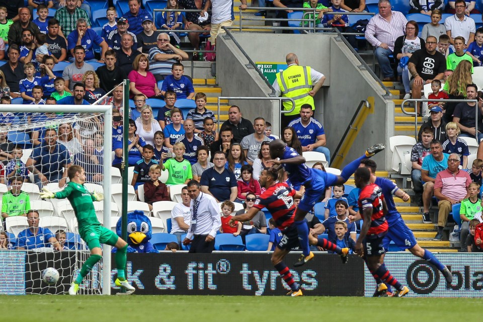 Cardiff defender Sol Bamba headed in the winner to down QOR