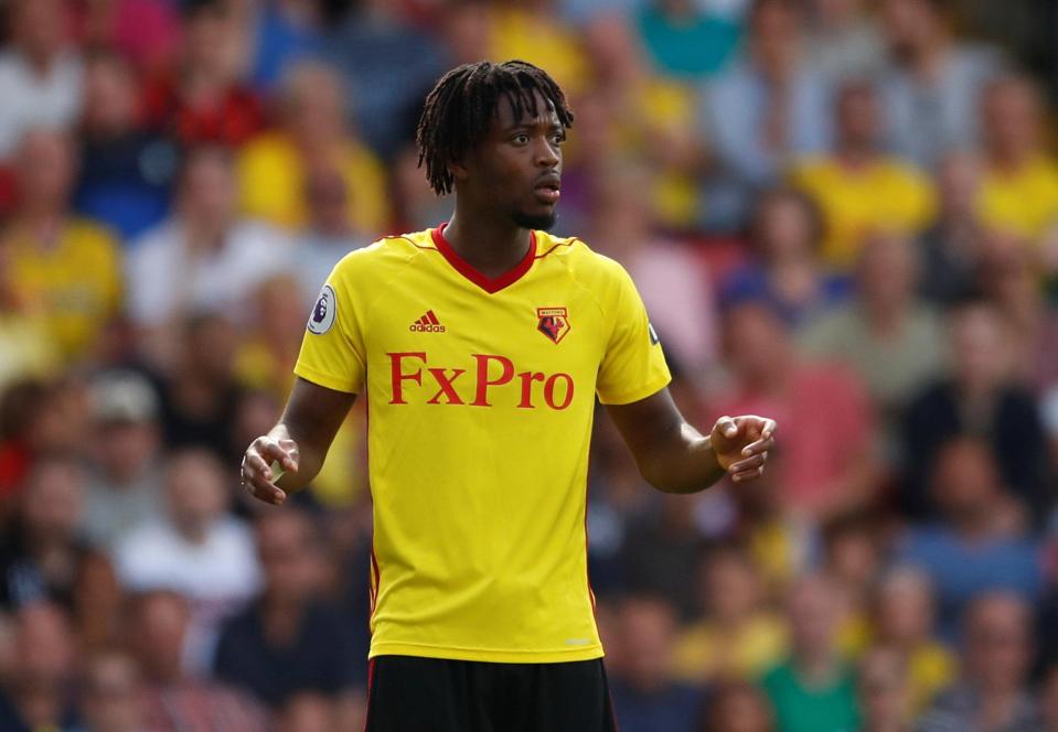  Nathaniel Chalobah in action for Watford