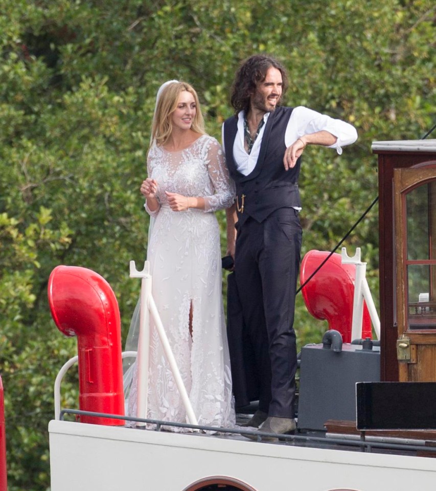 Russell Brand married Laura Gallacher near their home of Henley-on-Thames yesterday